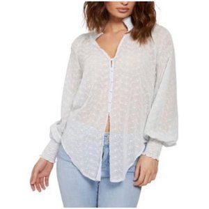 Guess Long-Sleeve Charisse Blouse Size XL New With Tags